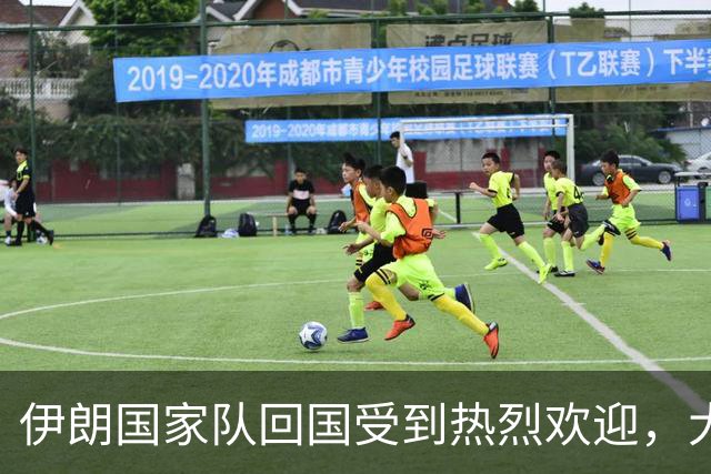 伊朗国家队回国受到热烈欢迎，大批球迷接机
